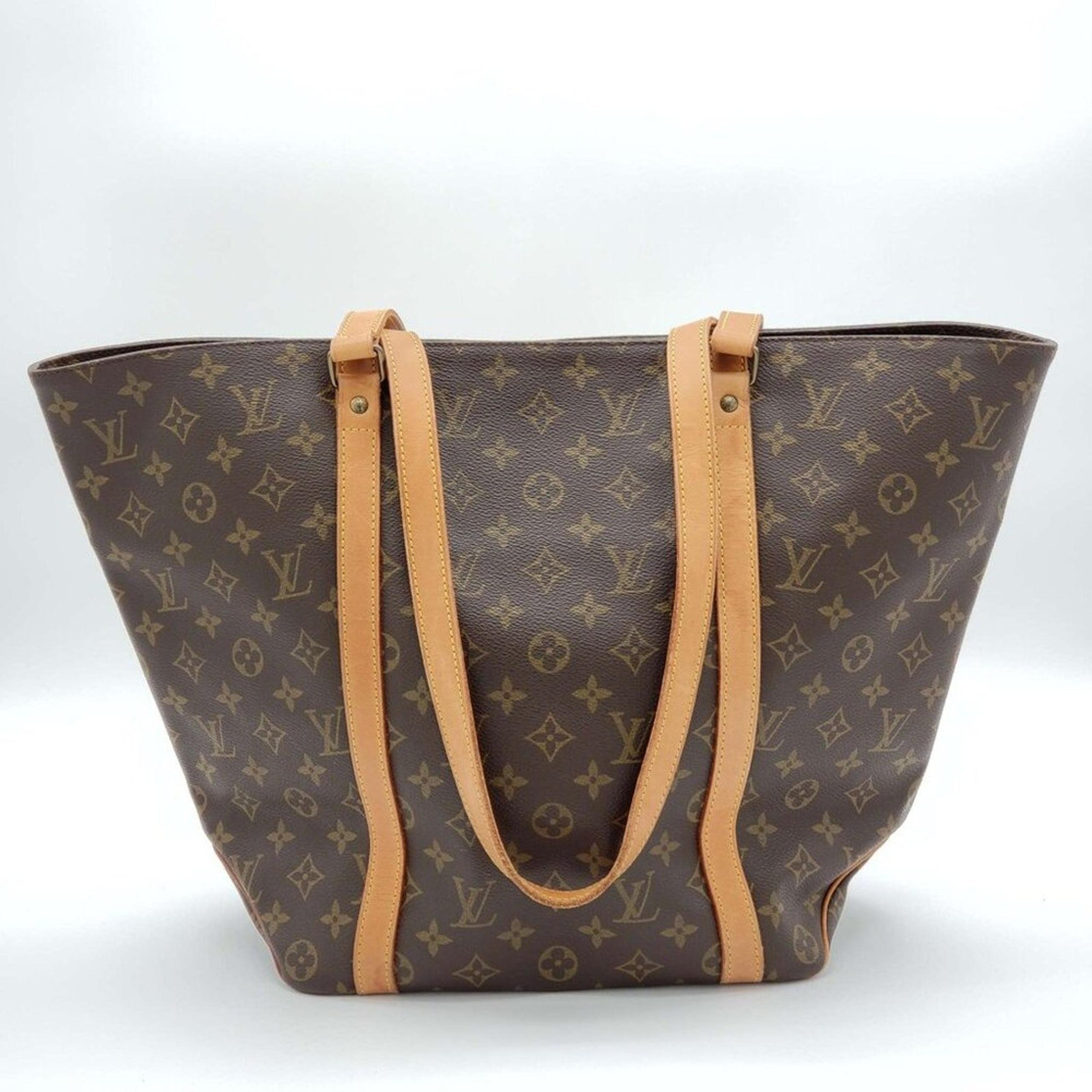 100% Authentic Louis Vuitton Sac Shopping Brown Monogram Tote Bag 350-102224