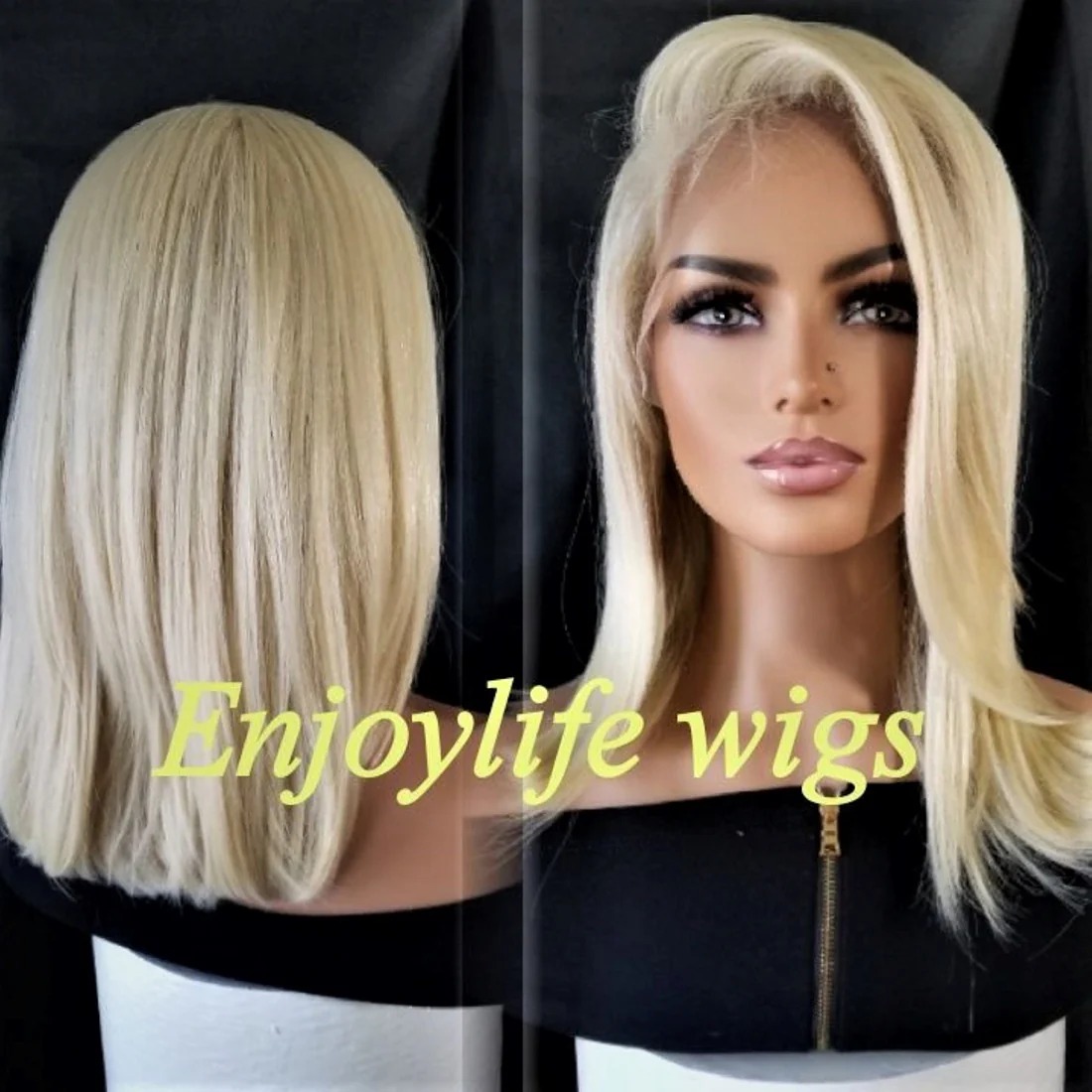Blonde free part HD lace front wig