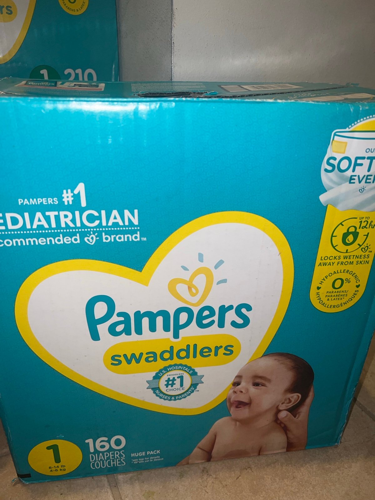 Pampers swaddlers size 1