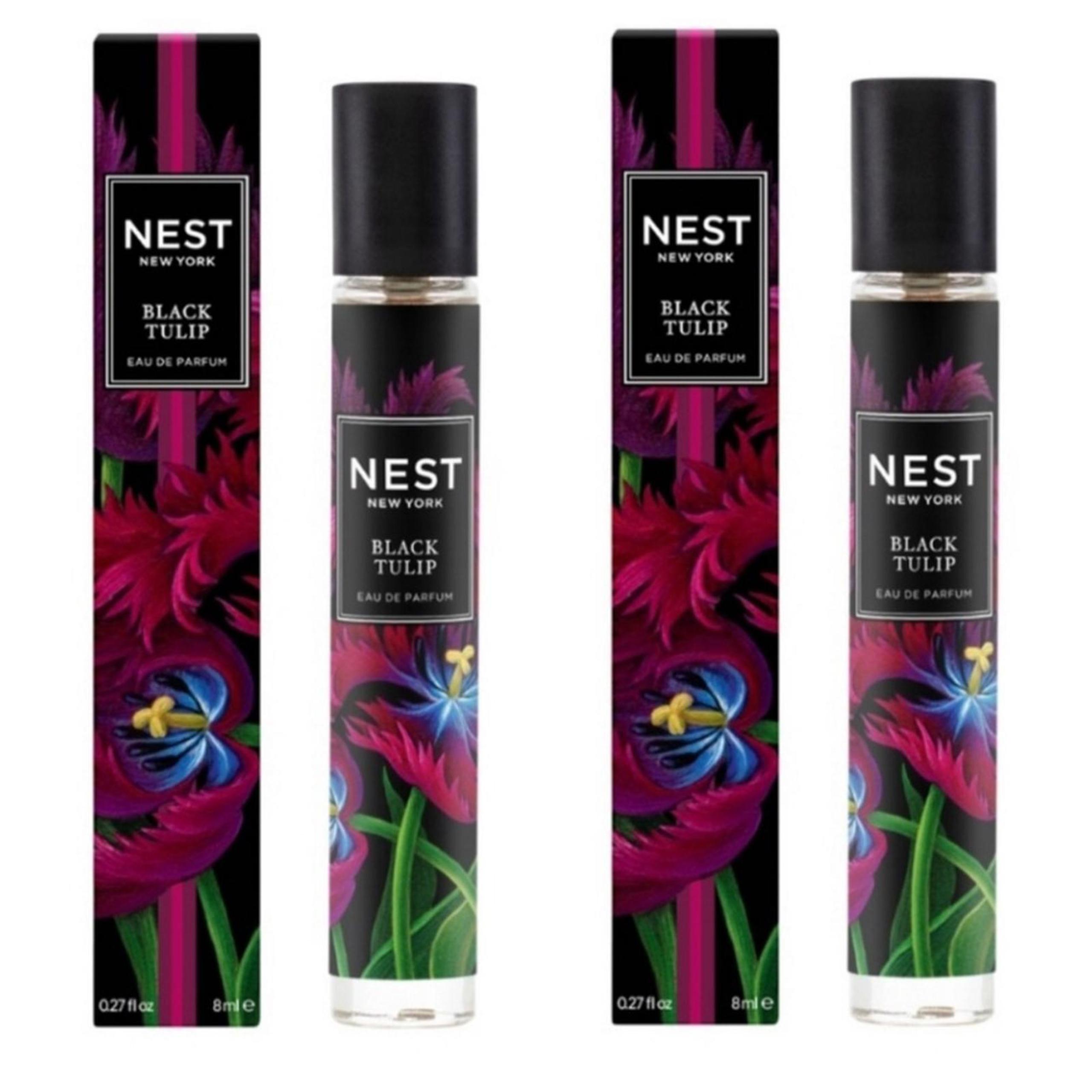 2 NEST Perfume BLACK TULIP womens fragrance travel Amber Peppercorn Patchouli
