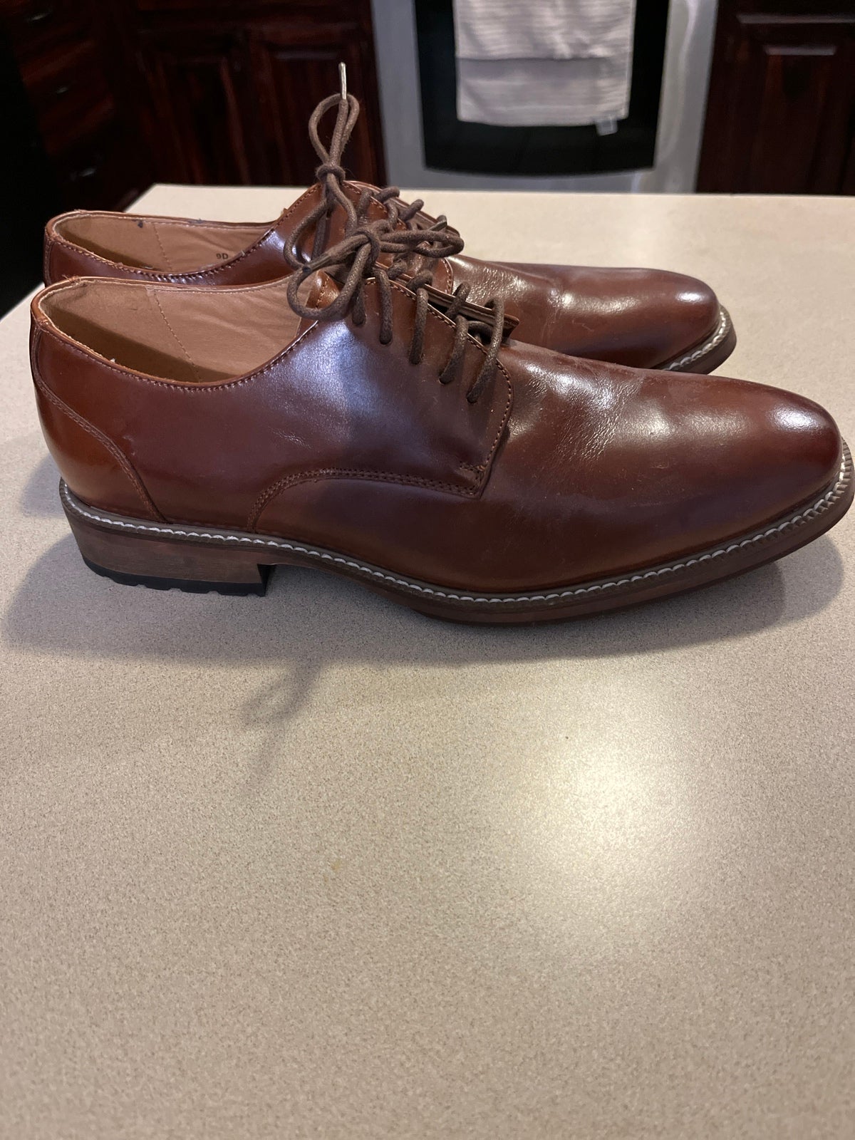 Brown leather Joseph Abboud dress shoe