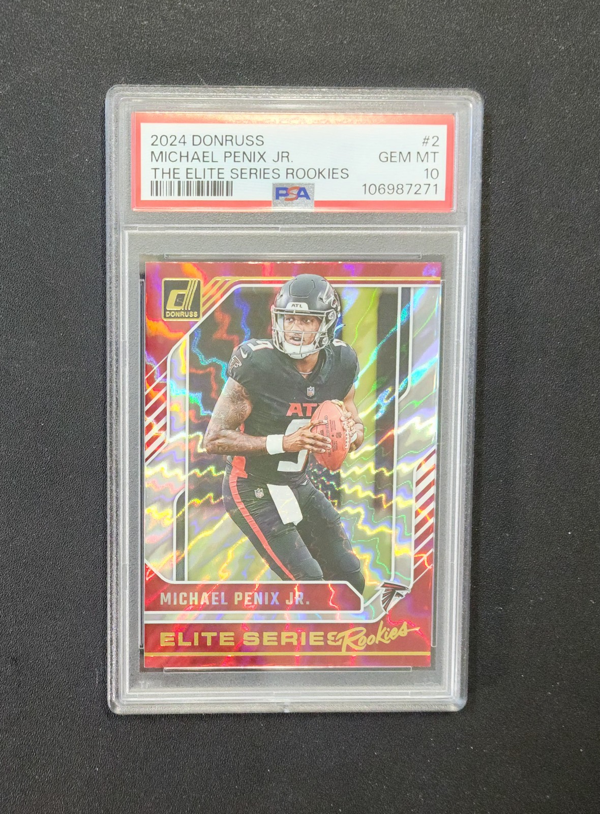 PSA Graded 10 Gem Mint 2024 Donruss Michael Penix JR. The Elite Series Rookies