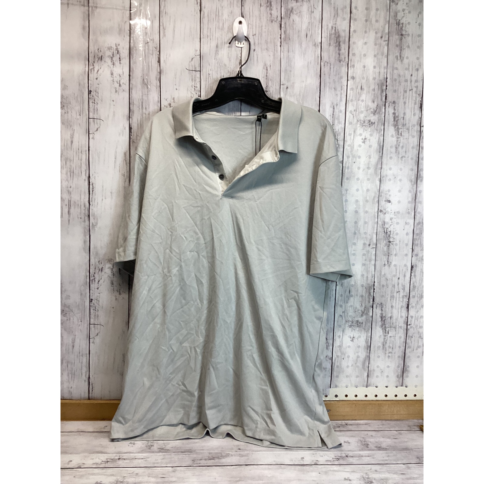 Theory short sleeves polo shirt Gray size XXL