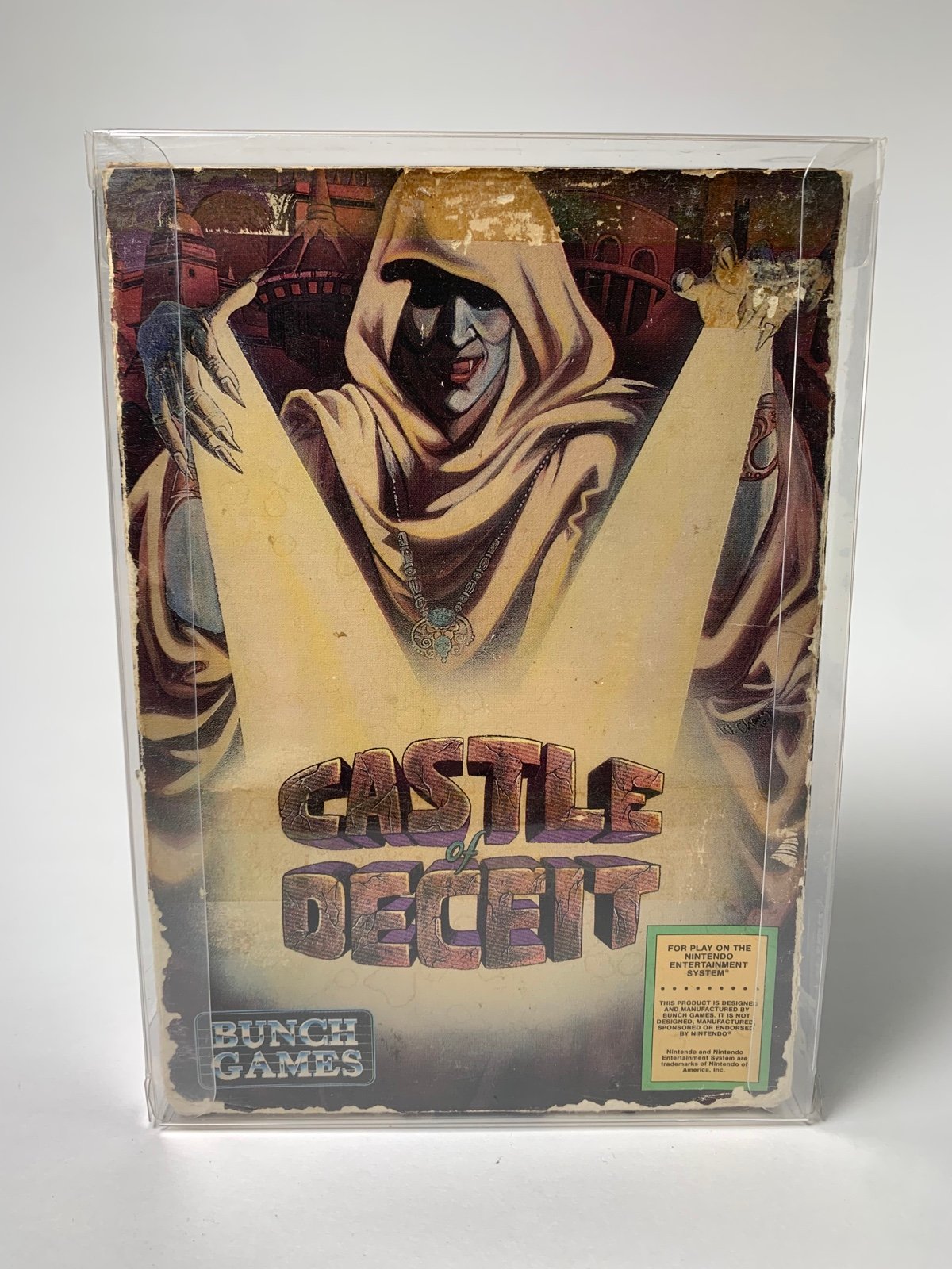 Extremely Rare NES CIB Game Castle of Deceit (Blue Cart)