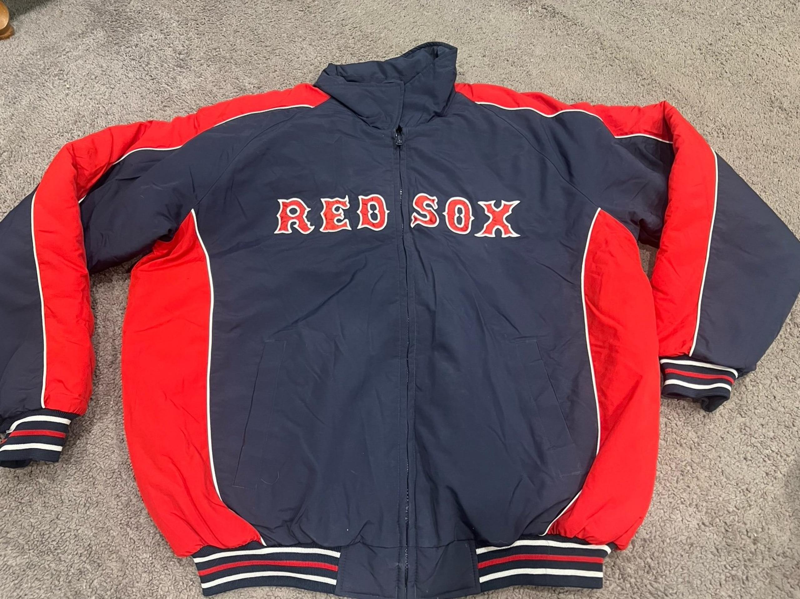 Vintage Boston Red Sox Bomber Jacket Men’s Large Blue/Red Genuine Merchandise