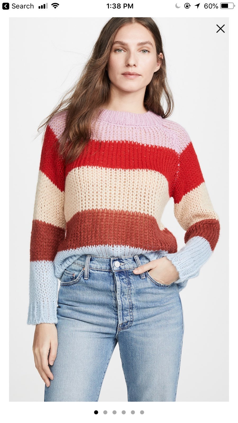 JOA Multi Striped Sweater