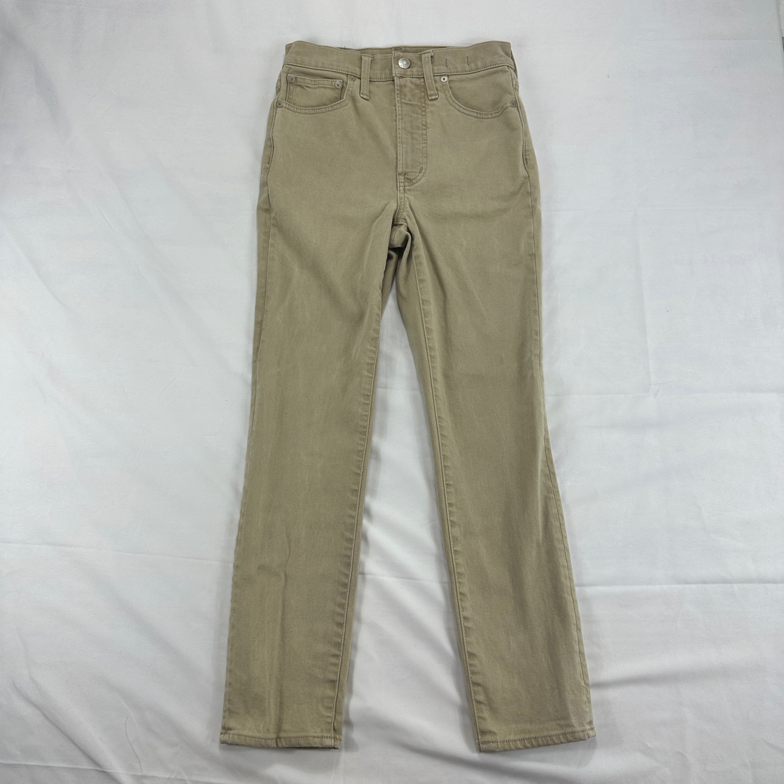 Madewell The Perfect Vintage Jean High Rise Straight Leg Tan Khaki 24
