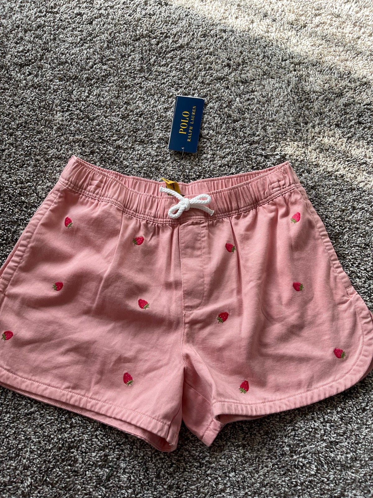 Polo Ralph Lauren girls embroidered strawberries Shorts Sz 14