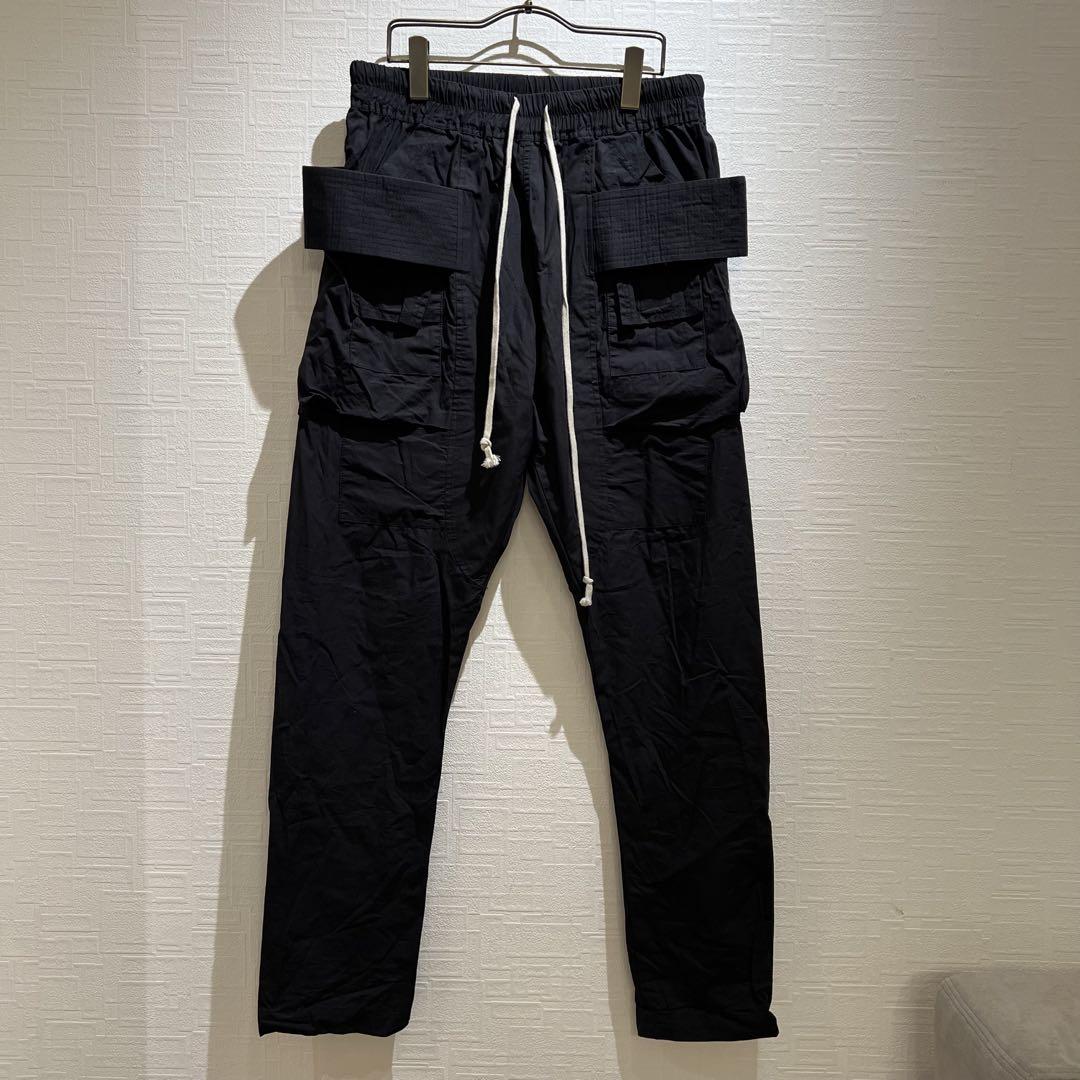 パンツ mnml drop crotch cargo pants rick owens NWT* RICK OWENS CARGO DRAWSTRING DROP CROTCH LONG PANTS FW22