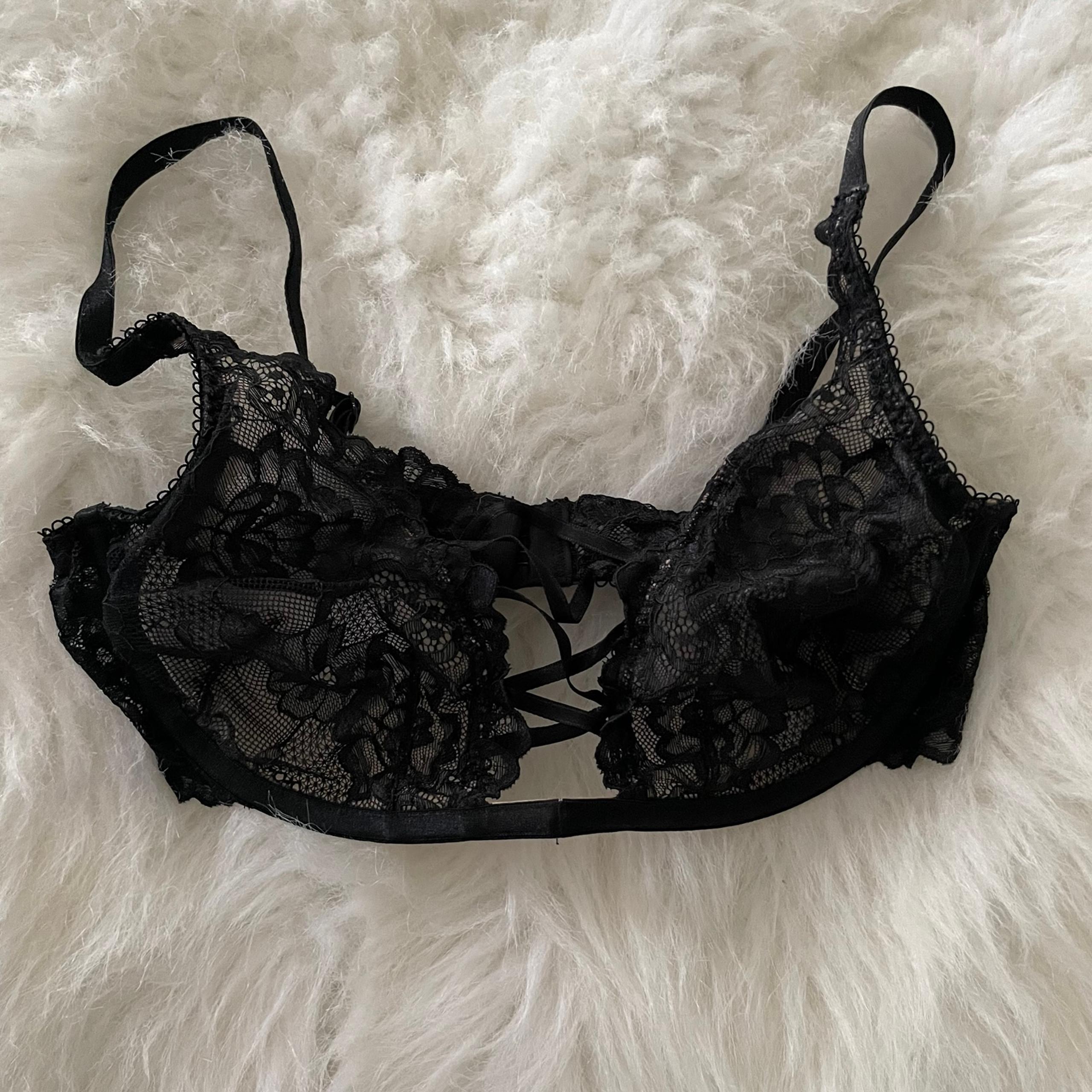 Adore me 32C black lace bra