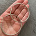 Silver hoop earrings