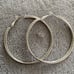 Silver hoop earrings