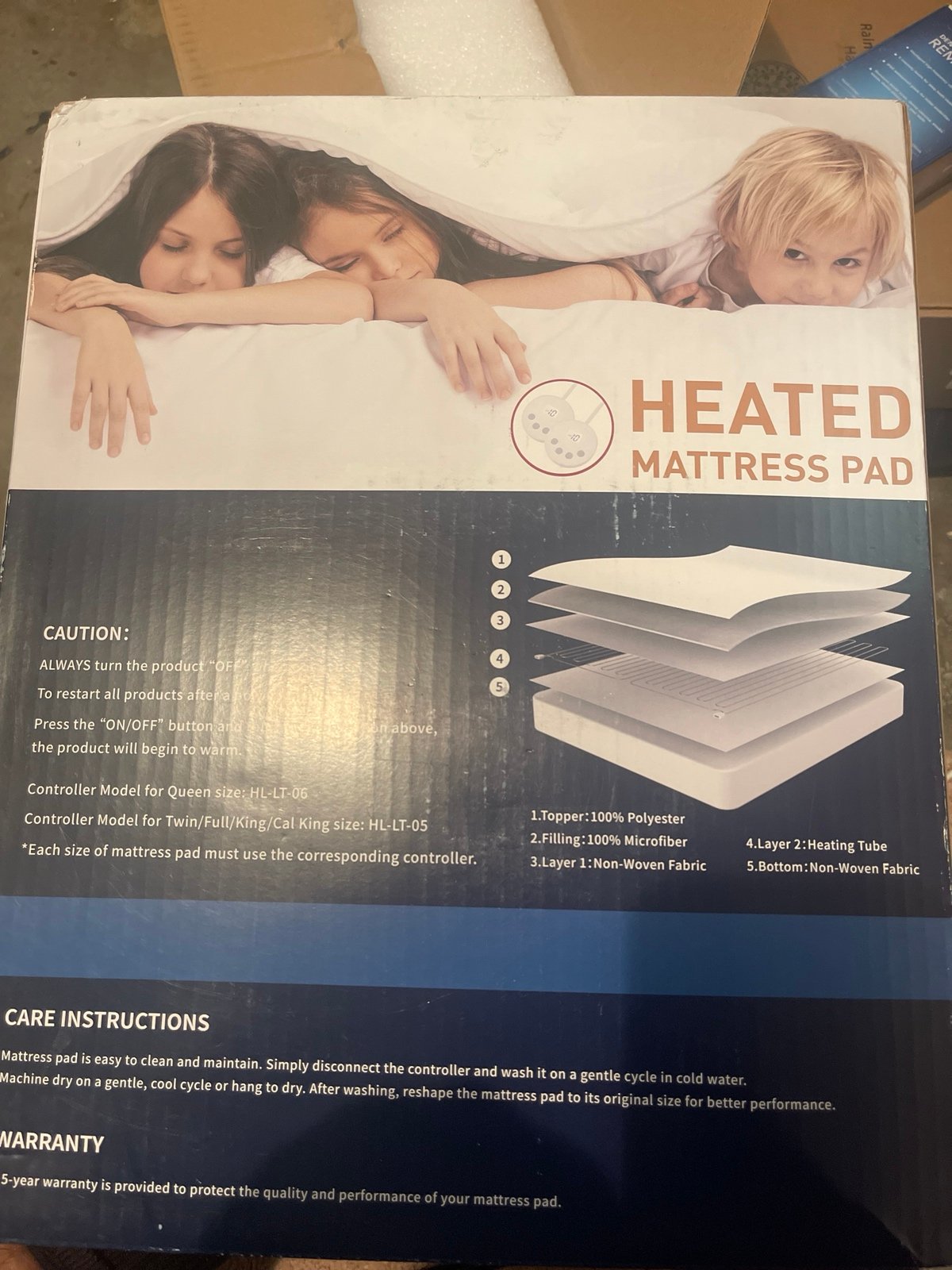Heated Mattress Pad Full Size - Coral Fleece Electric Heated Mattress Pa
