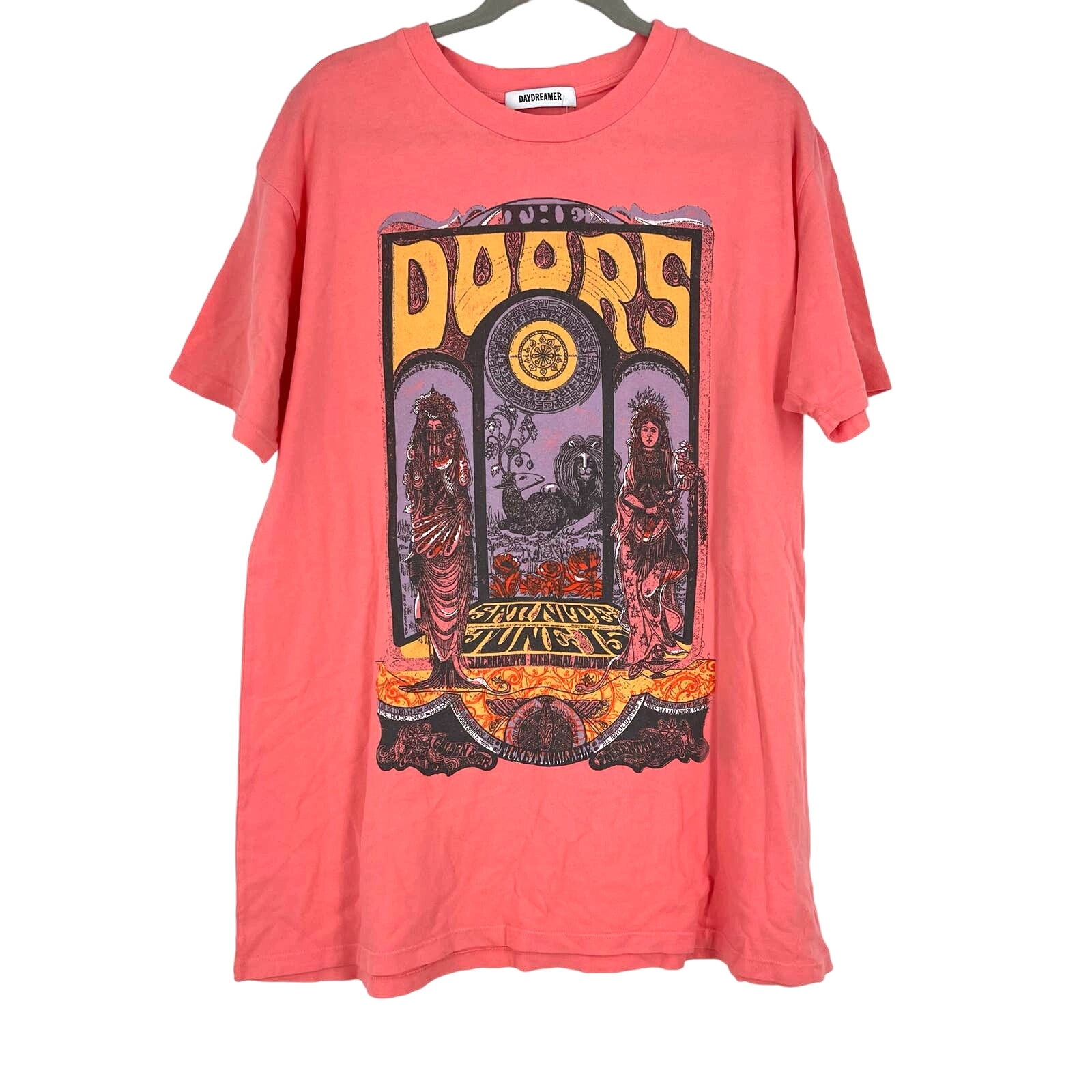 Daydreamer The Doors Concert Poster Tour Tee Pink Small NWOT