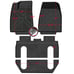 Torcia All-Weather Floor Mats Custom Fit for 2015-2020 Tesla Model X 6 Seater |