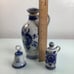 VGT Delft Blue Holland Porcelain Liqour Jug decanter candle holder belll lot EUC