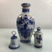 VGT Delft Blue Holland Porcelain Liqour Jug decanter candle holder belll lot EUC