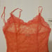 Coral Orange Lace Bodysuit