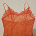 Coral Orange Lace Bodysuit