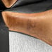 Coach Leather Mule Platform Chunky Heel Womens 8.5 Bootie Carmine Classic
