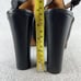 Coach Leather Mule Platform Chunky Heel Womens 8.5 Bootie Carmine Classic