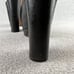 Coach Leather Mule Platform Chunky Heel Womens 8.5 Bootie Carmine Classic