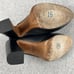 Coach Leather Mule Platform Chunky Heel Womens 8.5 Bootie Carmine Classic