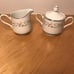 Vintage 479 Larksong By LynnBrooke Fine China Sugar Bowl w Lid & Creamer Lot