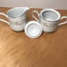Vintage 479 Larksong By LynnBrooke Fine China Sugar Bowl w Lid & Creamer Lot