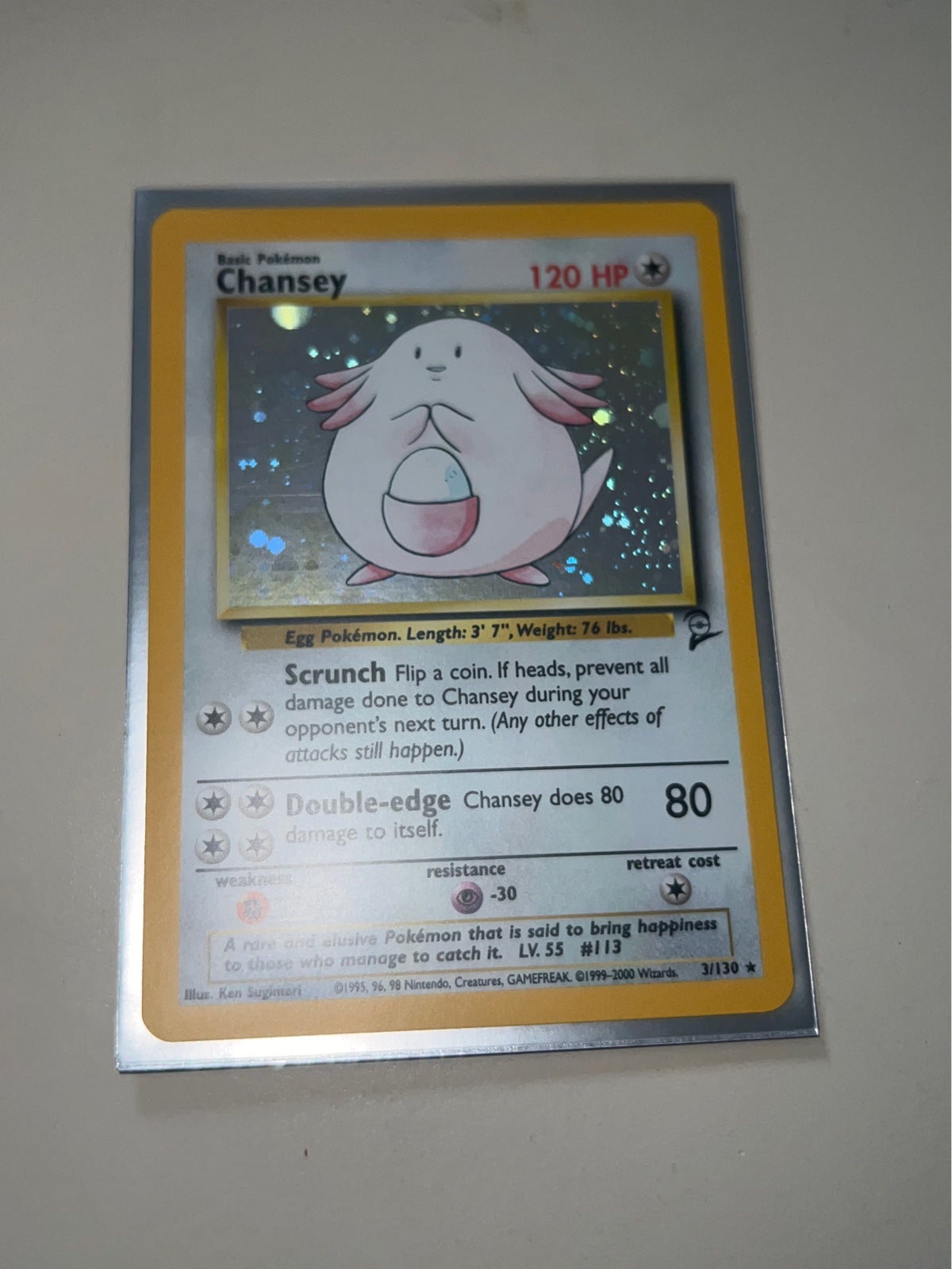 Pokemon Chansey #3 Rare Holo