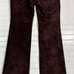 Vintage Michael Kors Suede Leather Pants Y2k Brown Trousers Size 8 Lined Hippie