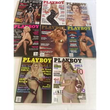 Playboy 1999 Lot Of 8 Issues Gene Simmons Charlize Theron Girls Of The PAC 10
