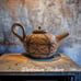 Carol Grocki lewis porcelain pottery teapot 2011 signed