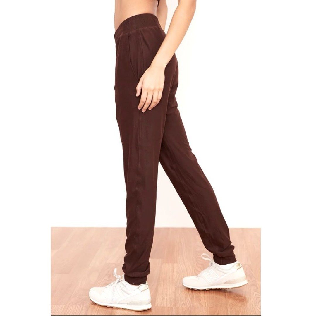 Wolven Brown Onyx Joggers Recycled Bottles size large with pockets sold out