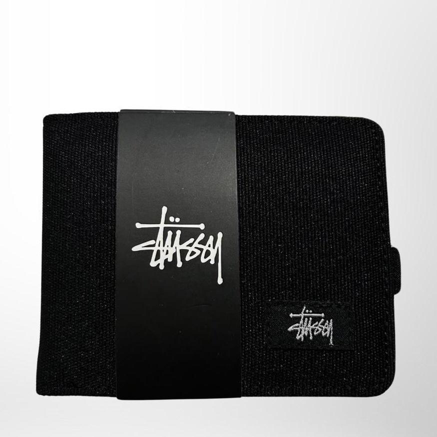 Stüssy Men's Black and White Wallet-purs