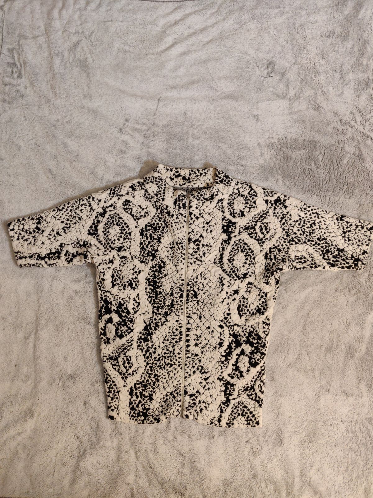 French Connection Embossed Snake Knit