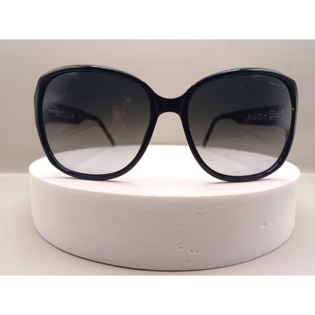 Nicole Miller Varick Black 57-15-130 Full Rim Butterfly Sunglasses