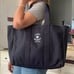 NEw tory burch large canvas Tote Bag navy blue