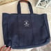 NEw tory burch large canvas Tote Bag navy blue