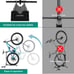 Vertical Bike Stand, Bike Rack for Indoor Bike Storage For 24” - 29” MTB Roa