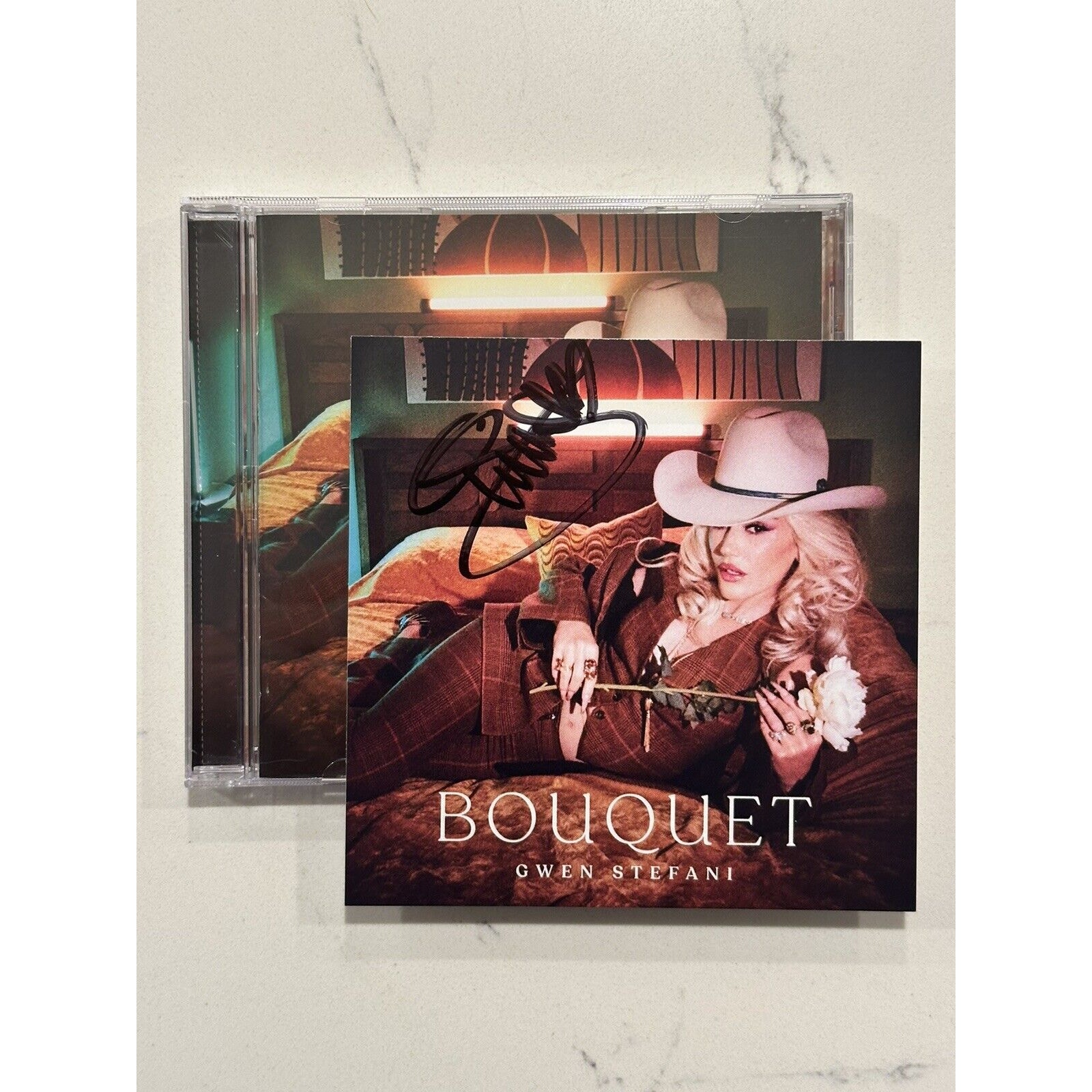 GWEN STEFANI * BOUQUET * 10 TRK CD w/ LIMITED SIGNED ARTCARD *