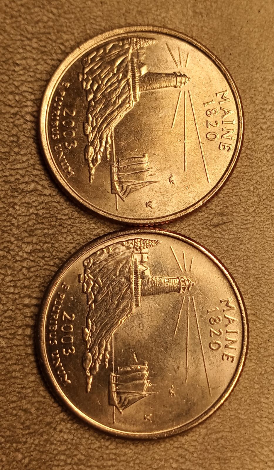 Lot- State quarter with error:
