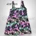 Torrid Rainbow Palm Print Wireless Long Zip-Front Swim Dress With Short 2X 18 20