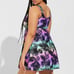 Torrid Rainbow Palm Print Wireless Long Zip-Front Swim Dress With Short 2X 18 20