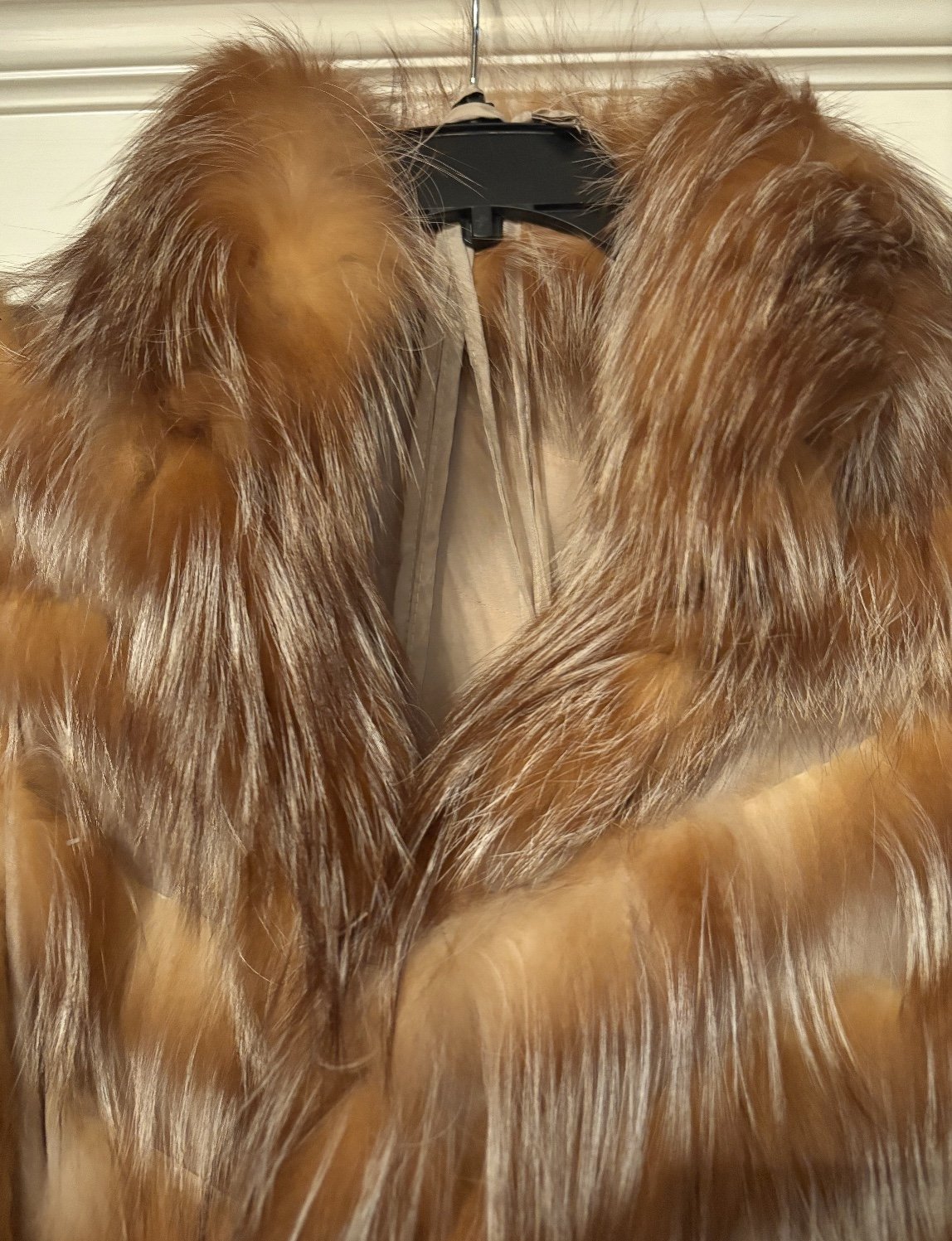 Lite weight reversible Fox Fur coat