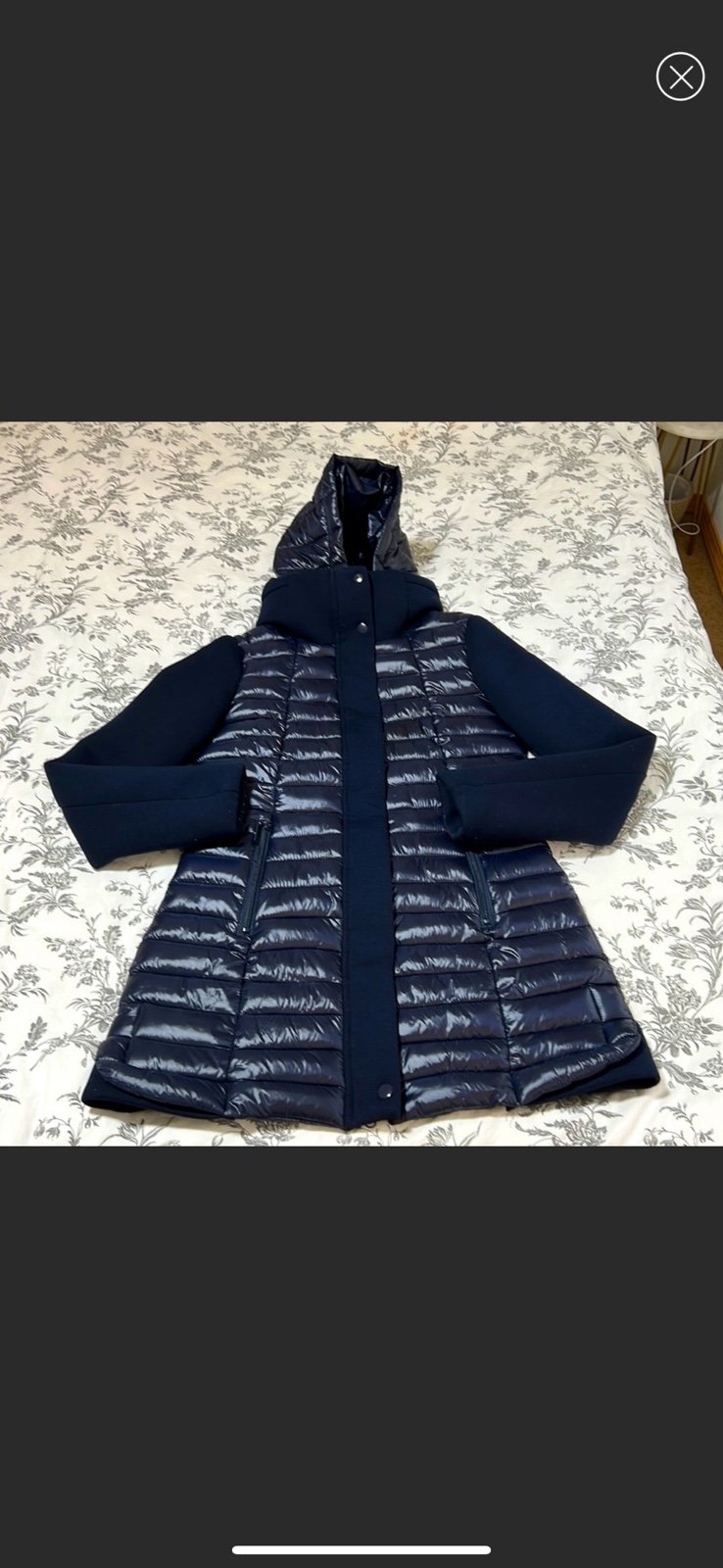 SIVIGLIA Navy Blue Puffer Coat