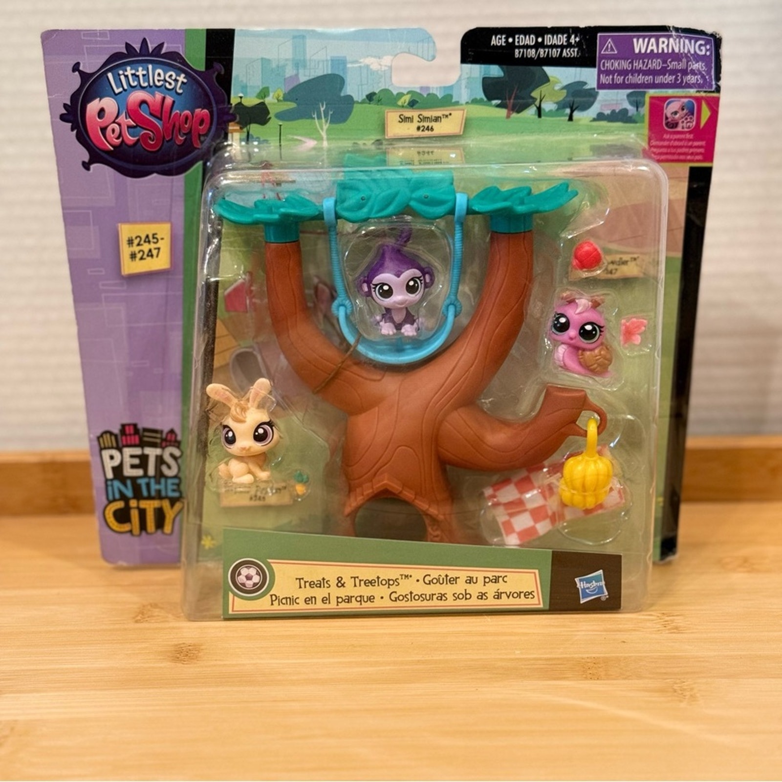 Littlest Pet Shop Pets in the City Playset Hasbro LPS #245-247 Toy Set Sealed