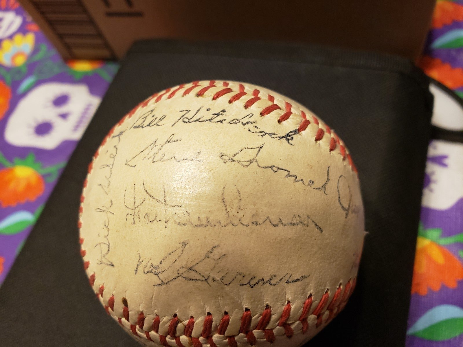 1953 Detroit Tigers Team Signed Vintage Baseball