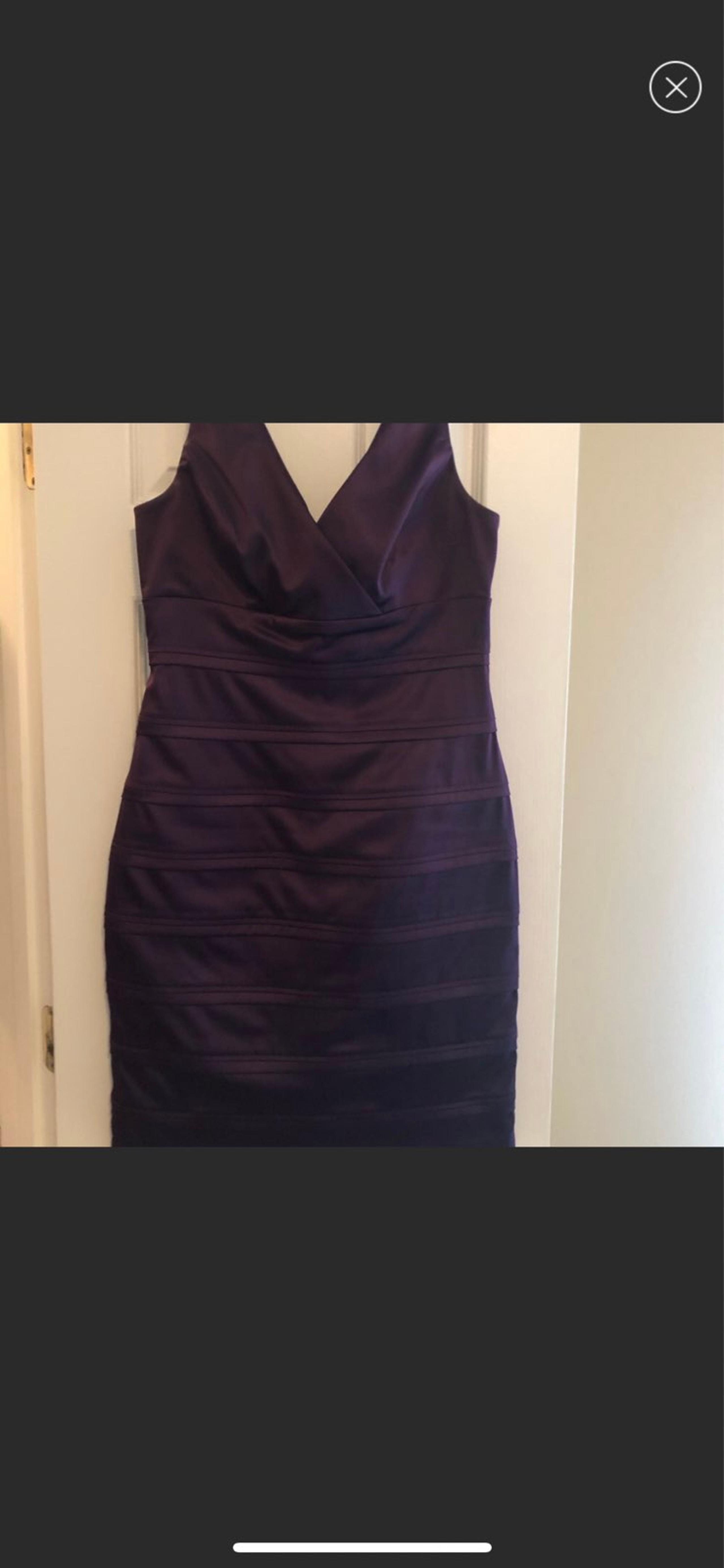 Purple cocktail dress
