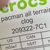 CROCS PAC-MAN yellow men’s 5 women’s 7 NEW